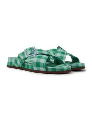 Camper Klapki "Antonik" w kolorze zielonym rozmiar: 37. Zielone klapki Camper, bez wzorów, klasyczne, z otwartym noskiem, bez obcasa, bez zapięcia. Za 237.95 zł.