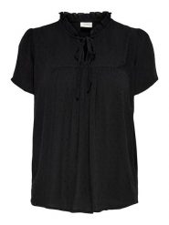 JDY Bluzka "Jdylima" w kolorze czarnym rozmiar: 40. Czarne bluzki JDY, bez wzorów, z wiskozy, bez kołnierzyka, bez ramiączek. Za 54.45 zł.