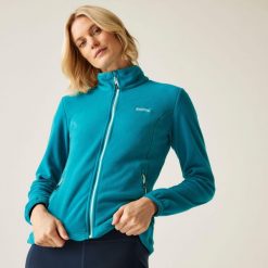 Floreo IV damski turystyczny polar. Fioletowe bluzy z polaru Regatta, bez wzorów, z polaru, trekkingowe. W wyprzedaży za 164.85 zł.