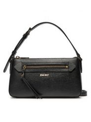 DKNY Torebka R42HKE18 Czarny. Czarne torebki klasyczne DKNY, bez wzorów, ze skóry, bez dodatków. Za 419.99 zł.