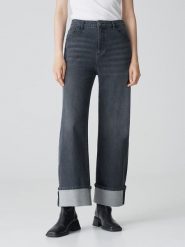 OPUS Dżinsy - Comfort fit - w kolorze antracytowym rozmiar: 44/L28. Czarne jeansy Opus, l, z aplikacjami, ze skóry, klasyczne, z podwyższonym stanem. Za 211.81 zł.