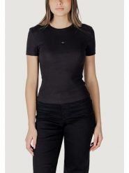 Calvin Klein Jeans T-Shirt J20J225245 Czarny Slim Fit. Czarne t-shirty Calvin Klein Jeans, xxs, bez wzorów, z bawełny, bez kołnierzyka, bez ramiączek. Za 119.99 zł.