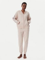 DKNY Piżama YI90040 Beżowy Relaxed Fit. Brązowe piżamy DKNY, xs, bez wzorów, z syntetyku, bez kołnierzyka, bez ramiączek. Za 359.99 zł.