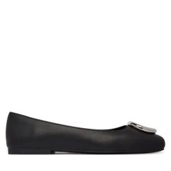 Baleriny MICHAEL Michael Kors. Czarne baleriny MICHAEL Michael Kors, bez wzorów, bez obcasa, bez zapięcia. Za 659.99 zł.