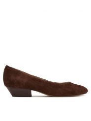 LAUREN RALPH LAUREN Czółenka Weslee 802P15819007 Brązowy. Brązowe czółenka Lauren Ralph Lauren, bez wzorów, ze skóry, bez obcasa, bez zapięcia. Za 729.99 zł.