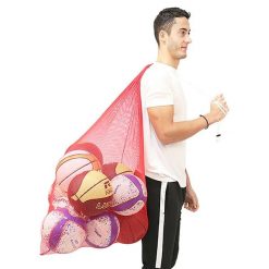 Torba na 30 balonów Softee Jumbo. Czerwone torby sportowe Softee, bez wzorów, z materiału. Za 141.99 zł.