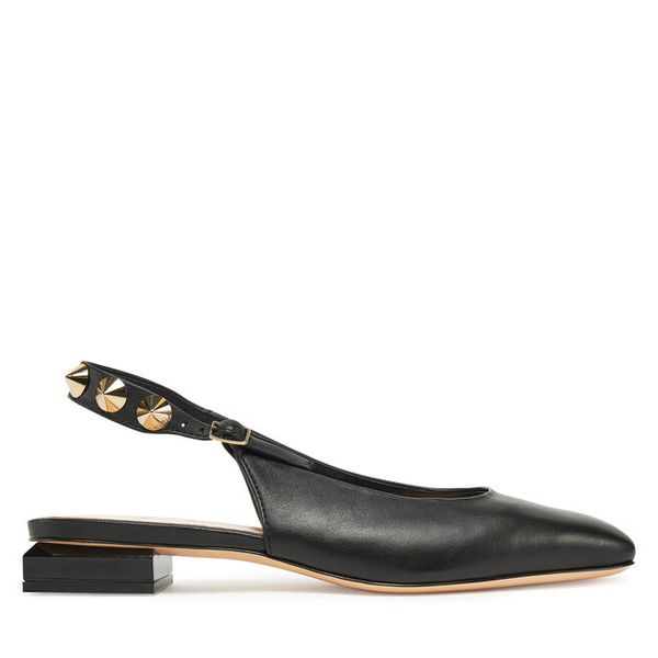 Sandały AGL. Czarne sandały AGL, bez wzorów, bez obcasa, na płaskiej podeszwie, bez zapięcia. Za 899.99 zł.