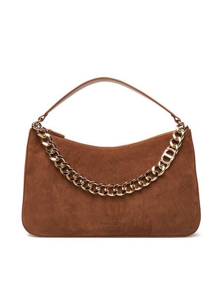 TWINSET Torebka 252TB7162 Brązowy. Brązowe torebki klasyczne Twinset, bez wzorów, ze skóry, bez dodatków. Za 1,199.00 zł.