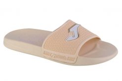 Klapki damskie Joma Island 2325. Brązowe klapki Joma, bez wzorów, z materiału, bez obcasa, bez zapięcia. Za 49.99 zł.