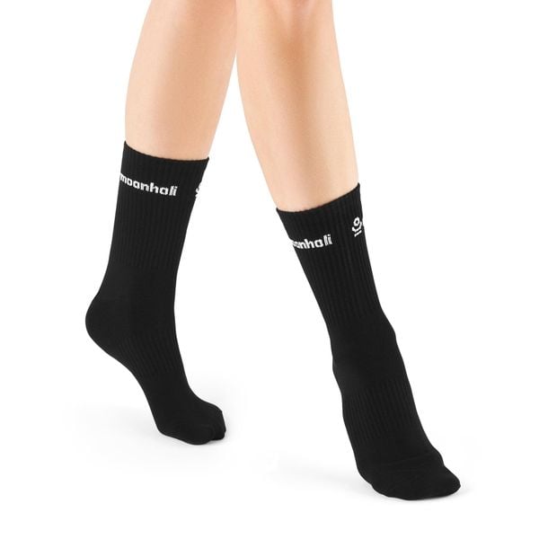 Skarpetki do jogi Moonholi Ideal Grip z naturalnej bawełny. Czarne skarpetki MOONHOLI, bez wzorów, z bawełny. Za 39.00 zł.