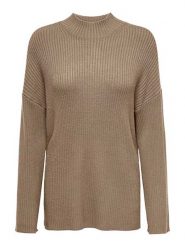ONLY Sweter w kolorze jasnobrązowym rozmiar: XL. Brązowe swetry ONLY, xl, bez wzorów, prążkowane, bez ramiączek. Za 70.90 zł.