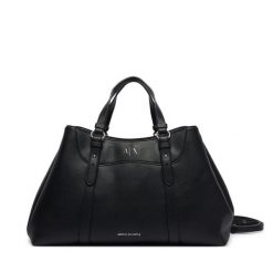 Torebka Armani Exchange. Czarne torebki klasyczne Armani Exchange, bez wzorów, klasyczne, bez dodatków. Za 839.99 zł.