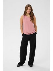 Cream Top w kolorze jasnoróżowym rozmiar: M. Różowe topy Cream, m, bez wzorów, bez kołnierzyka, bez ramiączek. Za 77.95 zł.
