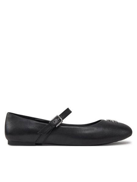 KARL LAGERFELD Baleriny Karo KL40121S Czarny. Czarne baleriny KARL LAGERFELD, bez wzorów, ze skóry, bez obcasa, bez zapięcia. Za 379.99 zł.