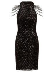 APART Sukienka w kolorze czarnym rozmiar: 42. Czarne sukienki Apart, bez wzorów, bez kołnierzyka, bez ramiączek, mini. Za 480.90 zł.