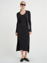 InWear Sukienka codzienna Mowita 30108005 Czarny Tight Fit. Czarne sukienki InWear, na co dzień, l, bez wzorów, z bawełny, bez kołnierzyka, bez ramiączek, proste. Za 229.99 zł.