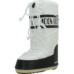Buty MOON BOOT MB ICON NYLON Biały. Białe buty treningowe Moon Boot, bez wzorów, z nylonu, bez zapięcia. Za 689.00 zł.