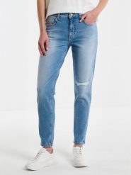 BIG STAR Dżinsy - Tapered fit - w kolorze błękitnym rozmiar: W29/L32. Niebieskie jeansy BIG STAR, l, z aplikacjami, klasyczne. Za 203.45 zł.