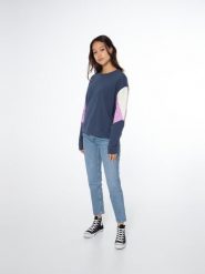 Bluza damska Protest NXGSHAUN sweatshirt. Niebieskie bluzy bez kaptura Protest, xs, bez wzorów, z bawełny, bez kaptura. Za 179.99 zł.