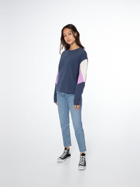 Bluza damska Protest NXGSHAUN sweatshirt. Niebieskie bluzy bez kaptura Protest, xs, bez wzorów, z bawełny, bez kaptura. Za 135.00 zł.
