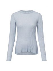 BOSS Orange Sweter - Fennona Kobiety niebieski, XL. Niebieskie swetry BOSS Orange, xl, bez wzorów, prążkowane, eleganckie, bez ramiączek. Za 349.95 zł.