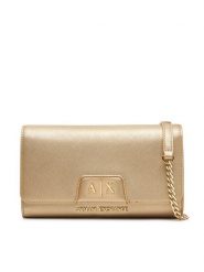 Armani Exchange Torebka XW000358 AF26570 F1020 Złoty. Żółte kopertówki Armani Exchange, bez wzorów, ze skóry, wizytowe, bez dodatków. Za 429.99 zł.