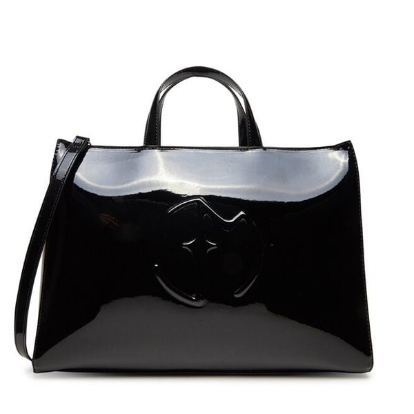 Torebka Eva Minge. Czarne torebki klasyczne Eva Minge, bez wzorów, klasyczne, bez dodatków. Za 264.99 zł.