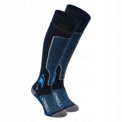 Skarpety narciarskie O'neill 201061007. Niebieskie skarpetki O'Neill, bez wzorów, z wełny. W wyprzedaży za 59.99 zł.