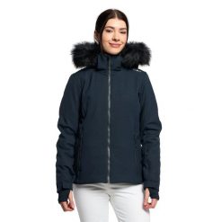 Kurtka narciarska damska CMP 31W0196F. Niebieskie kurtki narciarskie CMP, na zimę, xs, bez wzorów, bez kaptura, narciarskie. Za 529.99 zł.