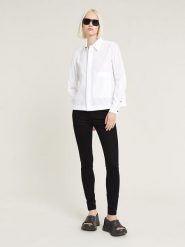 G-Star Dżinsy - Skinny fit - w kolorze czarnym rozmiar: W28/L30. Czarne jeansy G-Star, l, z aplikacjami, ze skóry, klasyczne, z podwyższonym stanem. Za 199.49 zł.