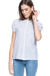 DAMSKA KOSZULA KRÓTKI RĘKAW MUSTANG ELSA BASIC BLOUSE 1009453 11723. Koszule Mustang, s, bez wzorów, bez kołnierzyka, bez ramiączek. W wyprzedaży za 49.99 zł.