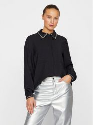 Vila Koszula Dogma 14101545 Czarny Regular Fit. Czarne koszule Vila, bez wzorów, z wiskozy, bez kołnierzyka, bez ramiączek. Za 99.99 zł.