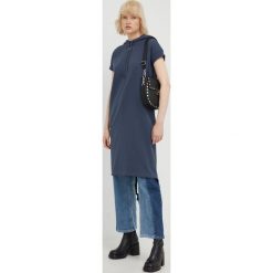 G-Star Raw sukienka bawełniana D21627.D136 kolor granatowy midi prosta. Niebieskie sukienki G-Star Raw, na co dzień, l, bez wzorów, z bawełny, retro, bez kołnierzyka, bez ramiączek, midi, proste. W wyprzedaży za 379.99 zł.