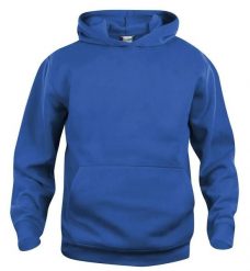 Clique Basic Hoody Junior blu chabrowy bluza z kapturem, materiał antymechacący. Niebieskie bluzy z kapturem CLIQUE, bez wzorów, z bawełny, z kapturem. Za 145.56 zł.