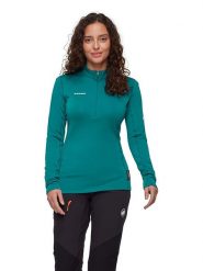 Mammut Koszulka funkcyjna "Aenergy ML" w kolorze turkusowym rozmiar: M. Niebieskie t-shirty sportowe Mammut, m, bez wzorów, z materiału, bez ramiączek, outdoorowe. Za 324.95 zł.