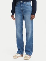 Tommy Jeans Jeansy Layla DW0DW23158 Niebieski Straight Fit. Niebieskie jeansy Tommy Jeans, bez wzorów, z bawełny. Za 409.99 zł.