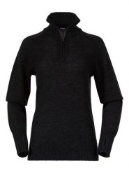 Bergans Sweter w kolorze czarnym rozmiar: S. Czarne swetry Bergans, s, bez wzorów, z wełny, bez ramiączek. Za 290.57 zł.
