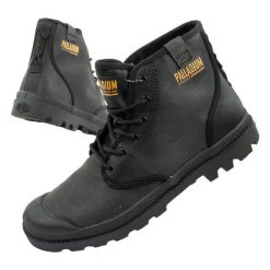 Buty sportowe unisex Palladium Pampa Hi Coated. Czarne buty treningowe Palladium, bez wzorów, bez zapięcia. Za 289.00 zł.