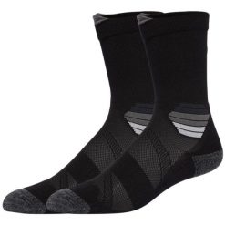 Skarpetki sportowe dla dorosłych ASICS Fujitrail Run Crew Sock. Czarne skarpetki ASICS, bez wzorów, z elastanu. Za 59.99 zł.