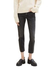 Tom Tailor Dżinsy - Slim fit - w kolorze czarnym rozmiar: W31. Czarne jeansy Tom Tailor, z aplikacjami, ze skóry, klasyczne. Za 70.90 zł.