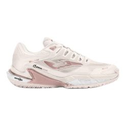 Buty do tenisa Joma Slam Lady 2423 TSLALW2423OM beżowy. Brązowe buty treningowe bez wzorów, z gumy, bez zapięcia, na fitness i siłownię. Za 501.51 zł.