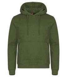 Clique Bluza z kapturem Miami z bawełny i poliestru z recyklingu – olive Green. Zielone bluzy CLIQUE, uniwersalny, bez wzorów, z bawełny, z kapturem. Za 172.75 zł.