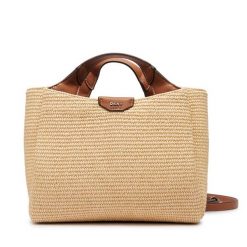 Torebka DKNY. Brązowe torebki klasyczne DKNY, bez wzorów, klasyczne, bez dodatków. Za 749.99 zł.