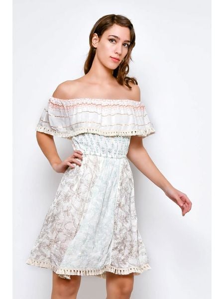 H.H.G. Sukienka w kolorze jasnoszaro-błękitnym rozmiar: L. Szare sukienki H.H.G., l, z aplikacjami, z wiskozy, bez kołnierzyka, bez ramiączek, mini. Za 30.56 zł.