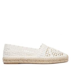 Czółenka Weekend Max Mara. Białe czółenka Weekend Max Mara, bez wzorów, bez obcasa, bez zapięcia. Za 845.99 zł.