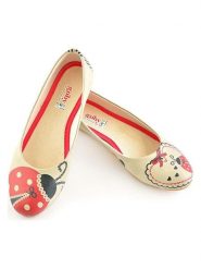 Goby Baleriny w kolorze beżowo-czerwonym rozmiar: 35. Brązowe baleriny Goby, bez wzorów, bez obcasa, bez zapięcia. Za 130.99 zł.