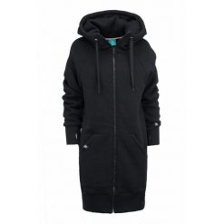 Bluza sportowa rozpinana z kapturem damska DEEP TRIP Luzak. Czarne bluzy z kapturem DEEP TRIP, l, bez wzorów, z bawełny, z kapturem. Za 389.00 zł.