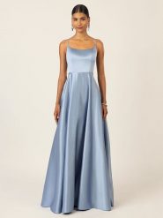 APART Sukienka w kolorze błękitnym rozmiar: 40. Niebieskie sukienki Apart, bez wzorów, bez kołnierzyka, bez ramiączek, maxi. Za 384.71 zł.