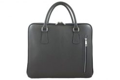 Torba skórzana na laptopa BARBERINI'S 899-28 c. szara. Szare torby na laptopa Barberinis, bez wzorów, ze skóry, na ramię. Za 349.99 zł.