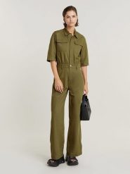 G-Star Kombinezon w kolorze khaki rozmiar: S. Brązowe kombinezony G-Star, s, bez wzorów, z bawełny, retro, bez kołnierzyka, bez ramiączek. Za 229.46 zł.